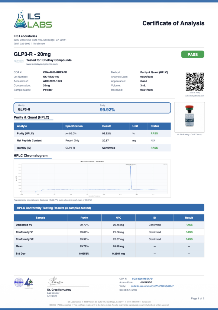 B19-COA-GLP3R-20MG-PAGE-1-1-721x1024 OC-3RT (GLP3-R) 20MG - Image 3